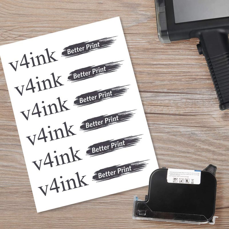 v4ink Bentsai BT-2560N Original Aqueous Water Soluble Ink Cartridge 0.5 Inch Printhead Replacement for Bentsai Handheld Inkjet Printer BT-HH6105B2, BT-HH6105B3 (Black, 1 Pack) - Image 4